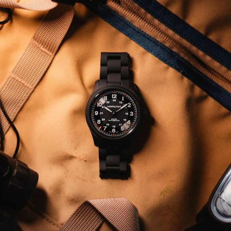 Hamilton Khaki Field Automatic Titanium Black Men’s Watch- H70215130